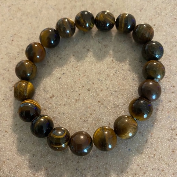 Tiger Eye Natural Stone Healing Bracelet - Picture 2 of 4